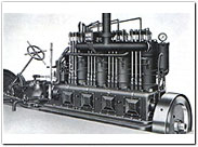 Marine Diesel engine with 60PS output.